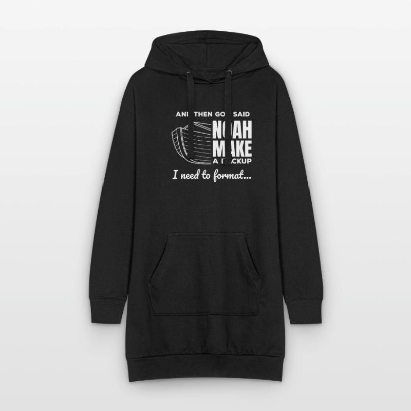 Programmeur chrétien Data Science Coder Jesus Sweat-shirt à capuche long Femme