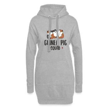 Équipe de cochons d'Inde Ironic Team Rodent - Sweat-shirt à capuche long Femme - gris chiné - Devant