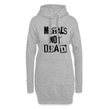 Metal Is Not Dead - Vintage Grunge - Heavy Metal - Sweat-shirt à capuche long Femme - gris chiné - Devant