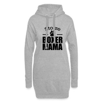 Stolze boxer mama Hunde Geschenk Haustier - Hoodie-Kleid - Grau meliert - Vorne