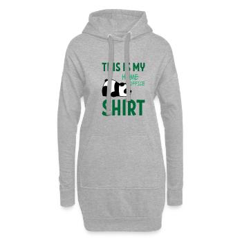 Inutile social contact cadeau de bureau humour - Sweat-shirt à capuche long Femme - gris chiné - Devant