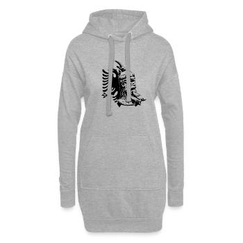 Albanien Balkan Tirana Geschenk Albaner Kosovo - Hoodie-Kleid - Grau meliert - Vorne