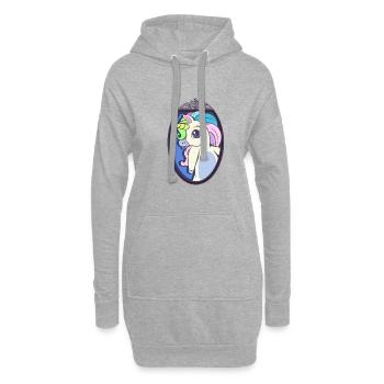 Einhorn Einhorn - Hoodie-Kleid - Grau meliert - Vorne
