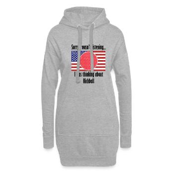Denken Sie darüber nach, einen lustigen - Hoodie-Kleid - Grau meliert - Vorne
