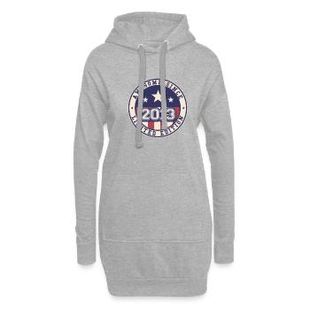 Awesome Since 2013 9. Geburtstag - Hoodie-Kleid - Grau meliert - Vorne