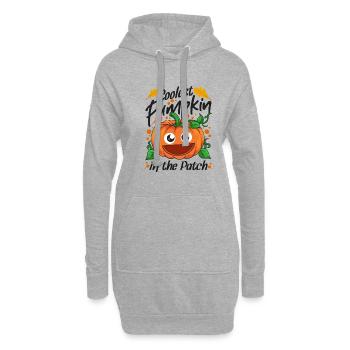 Coolest Pumpkin In The Patch Halloween - Hoodie Dress - heather grey - Front