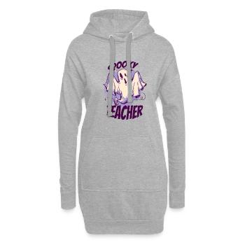 Spooky Teacher Lehrer Halloween - Hoodie-Kleid - Grau meliert - Vorne