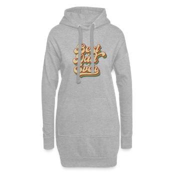 Meilleur cadeau de papa de la fête des pères - Sweat-shirt à capuche long Femme - gris chiné - Devant