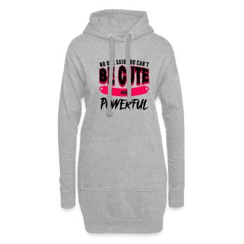 Personne n’a dit que vous ne pouviez pas être mignon et puissant - Sweat-shirt à capuche long Femme - gris chiné - Devant