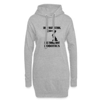 Roboteringenieur Mechaniker Roboter - Hoodie-Kleid - Grau meliert - Vorne
