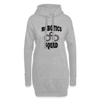 Robot Squad Ironic Quote Robotics - Hoodie-Kleid - Grau meliert - Vorne