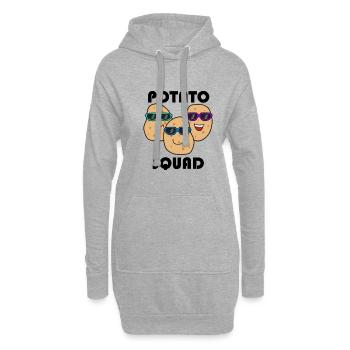 Potatoe Squad | Légumes | Hobby Chef | Pomme de - Sweat-shirt à capuche long Femme - gris chiné - Devant