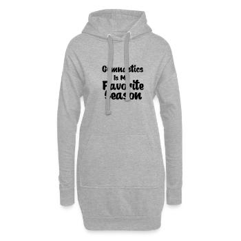 Gymnastique Gymnastique - Sweat-shirt à capuche long Femme - gris chiné - Devant
