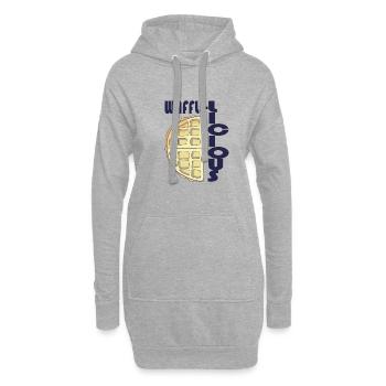 Sirop Waffle-Licious Ironic pour amateurs de - Sweat-shirt à capuche long Femme - gris chiné - Devant