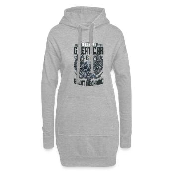 Mécanicien automobile Mécanicien automobile Mécanicien automobile Mécanicien automobile - Sweat-shirt à capuche long Femme - gris chiné - Devant