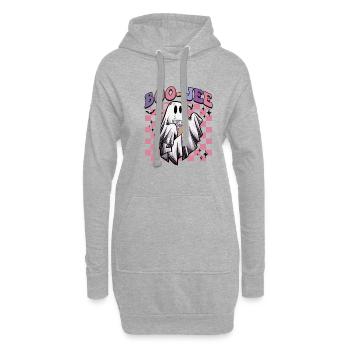Boo Jee Boojee Halloween Costume de fantôme drôle - Sweat-shirt à capuche long Femme - gris chiné - Devant