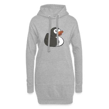 Bath Duck Penguins Love squeaky Duck - Hoodie Dress - heather grey - Front