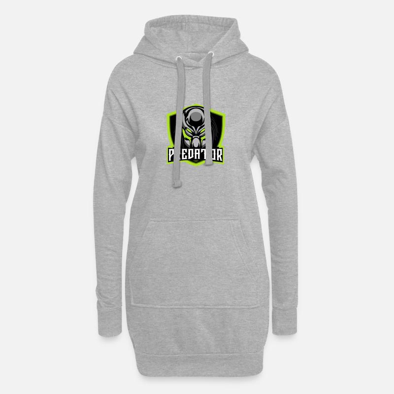 Predator - Hoodie-Kleid - Grau meliert