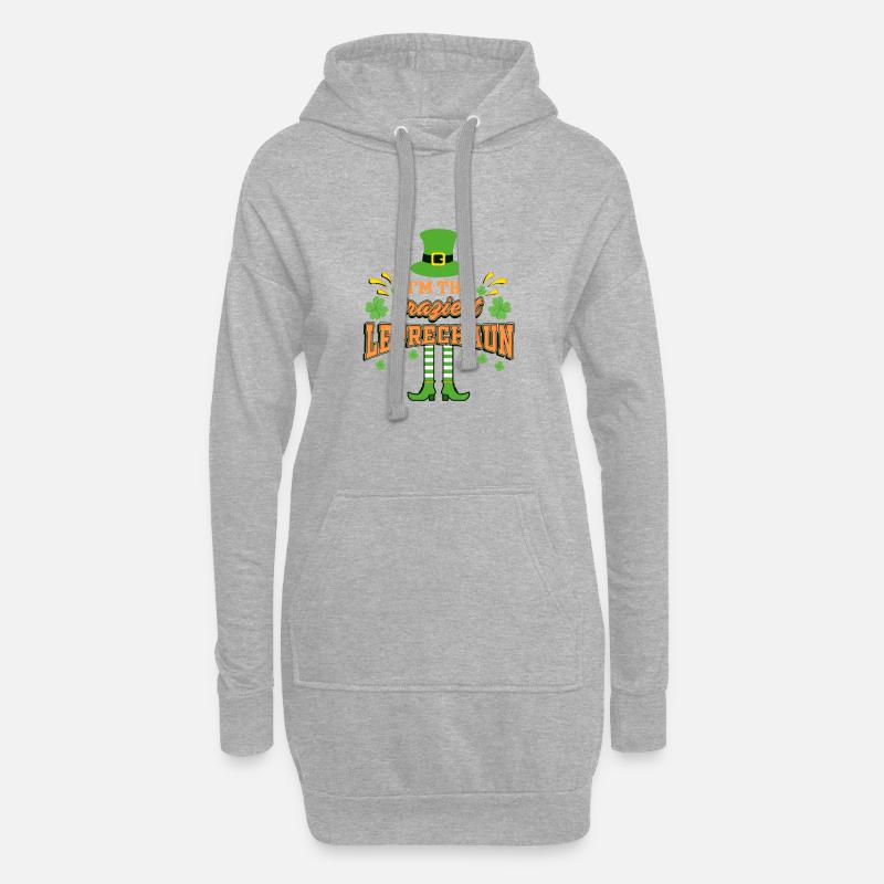 ST PATRICK - Hoodie-Kleid - Grau meliert
