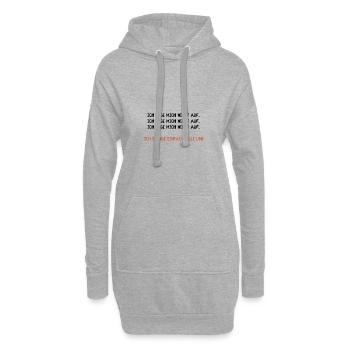 Büro Lustige Witzige Sprüche Humor Arbeit Job Chef - Hoodie-Kleid - Grau meliert - Vorne