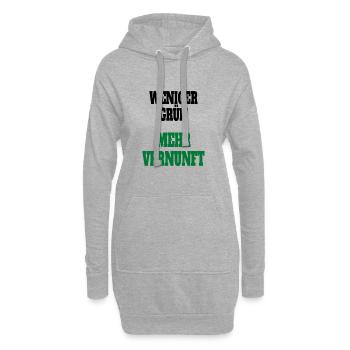 Witze Grüne Die Grünen Habeck Baerbock Partei - Hoodie-Kleid - Grau meliert - Vorne