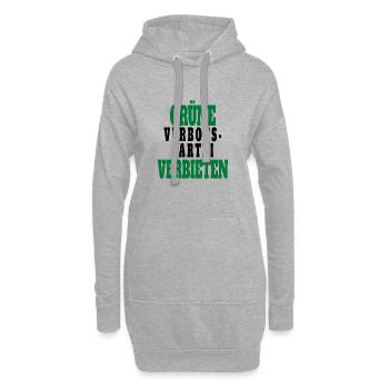 Witze Grüne Die Grünen Habeck Baerbock Partei - Hoodie-Kleid - Grau meliert - Vorne