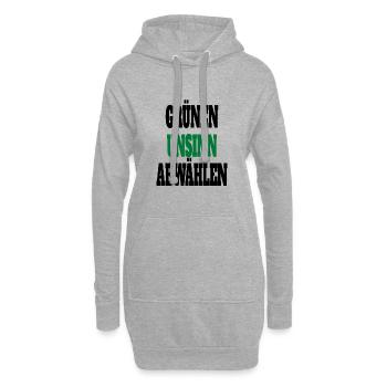 Witze Grüne Die Grünen Habeck Baerbock Partei - Hoodie-Kleid - Grau meliert - Vorne