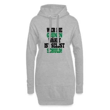 Witze Grüne Die Grünen Habeck Baerbock Partei - Hoodie-Kleid - Grau meliert - Vorne