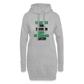 Witze Grüne Die Grünen Habeck Baerbock Partei - Hoodie-Kleid - Grau meliert - Vorne