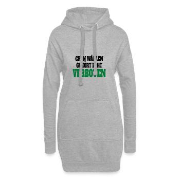 Witze Grüne Die Grünen Habeck Baerbock Partei - Hoodie-Kleid - Grau meliert - Vorne