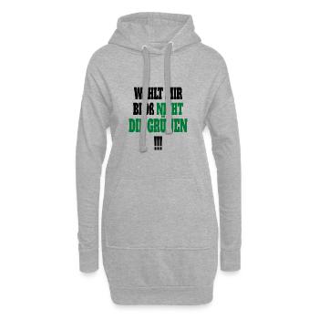 Witze Grüne Die Grünen Habeck Baerbock Partei - Hoodie-Kleid - Grau meliert - Vorne