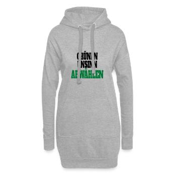 Witze Grüne Die Grünen Habeck Baerbock Partei - Hoodie-Kleid - Grau meliert - Vorne
