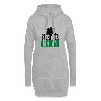 Witze Grüne Die Grünen Habeck Baerbock Partei - Hoodie-Kleid - Grau meliert - Vorne
