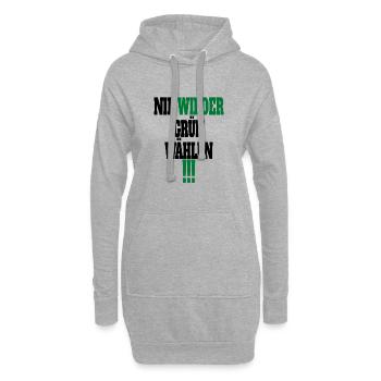 Witze Grüne Die Grünen Habeck Baerbock Partei - Hoodie-Kleid - Grau meliert - Vorne