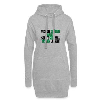 Witze Grüne Die Grünen Habeck Baerbock Partei - Hoodie-Kleid - Grau meliert - Vorne