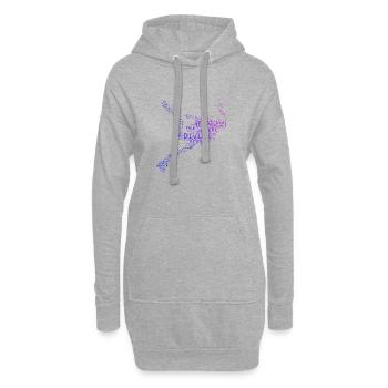 Plongée Plongeuse Femme Scuba Diver Scuba Diver - Sweat-shirt à capuche long Femme - gris chiné - Devant