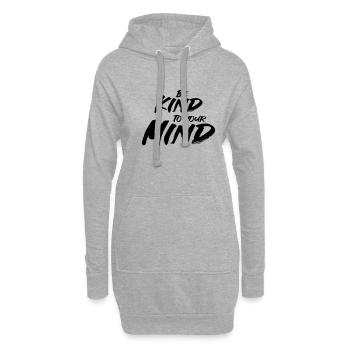 Soyez gentil avec votre - Sweat-shirt à capuche long Femme - gris chiné - Devant