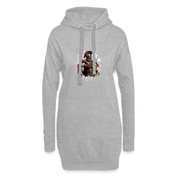 Spartan Muscles Gladiator Gym - Hoodie Dress - heather grey - Front