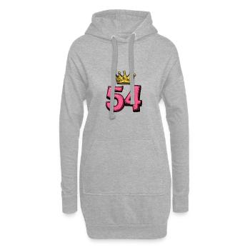 54 Number Crown - Hoodie Dress - heather grey - Front