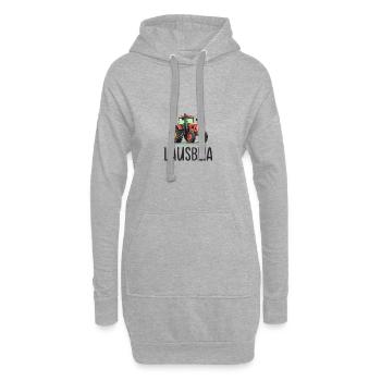 Lausbua Traktor Bayerischer Dialekt Herren - Hoodie-Kleid - Grau meliert - Vorne