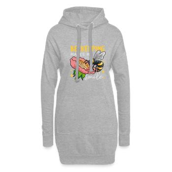 L'apiculture me fait sourire Honey Wildlife Bee - Sweat-shirt à capuche long Femme - gris chiné - Devant