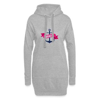 Die Braut - Hoodie-Kleid - Grau meliert - Vorne