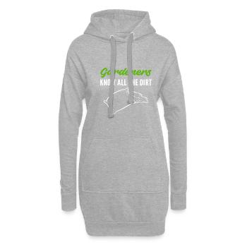 Kennen Sie alle Schmutz Gärtner Gift - Hoodie-Kleid - Grau meliert - Vorne