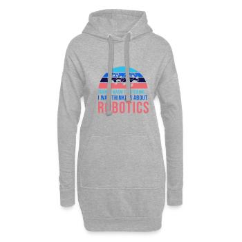 Über Roboter nachdenken Ingenieur Student Robotics - Hoodie-Kleid - Grau meliert - Vorne