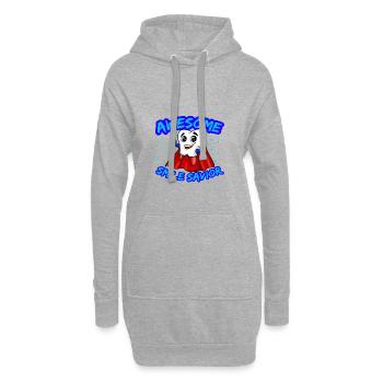 Super-héros dentiste Assistante Smile Cadeau - Sweat-shirt à capuche long Femme - gris chiné - Devant