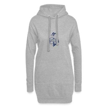 Shirts Schnack Platt Anker - Hoodie-Kleid - Grau meliert - Vorne