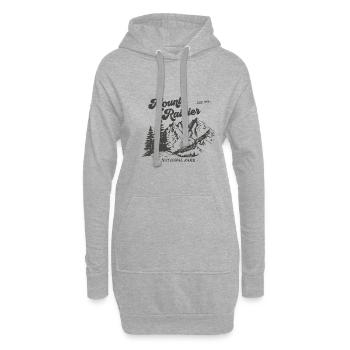 Mount Rainier Nationla Park Washington Berge - Hoodie-Kleid - Grau meliert - Vorne