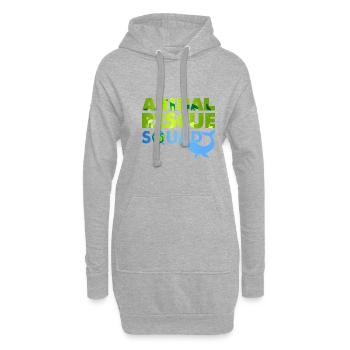 Animal Rescue Squad Citation drôle de bien-être - Sweat-shirt à capuche long Femme - gris chiné - Devant