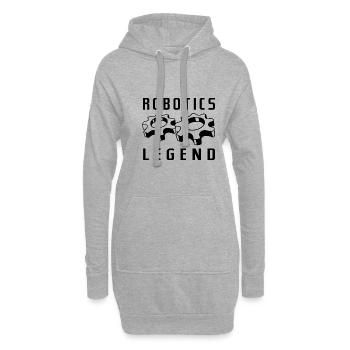 Robotics Legend Robot Engineer Mechanic - Hoodie Dress - heather grey - Front