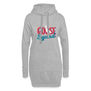 Goose Squad Nature Oiseaux Oies Animaux sauvages - Sweat-shirt à capuche long Femme - gris chiné - Devant